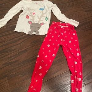 Carter’s girls reindeer pjs